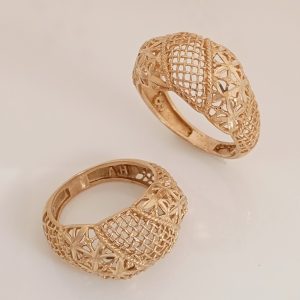 انگشتر زنانه طلاروس تراش توری کنتکس
