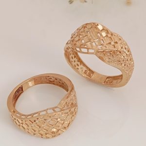 انگشتر زنانه طلاروس تراش توری