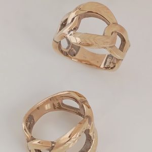 انگشتر زنانه طلاروس زنجیر کارتیر درشت