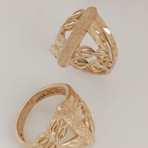 انگشتر زنانه طلاروس قلاب زنجیر