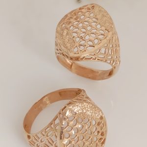 انگشتر زنانه طلاروس تراش مشبک