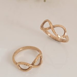 انگشتر زنانه طلاروس تراش بینهایت