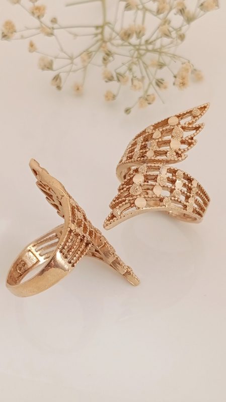 خرید انگشتر زنانه طلاروس بال فرشته