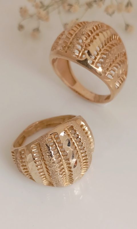 انگشتر عمده زنانه طلاروس تراش کد 533 