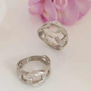 انگشتر زنانه نقره روس تراش کد 1019