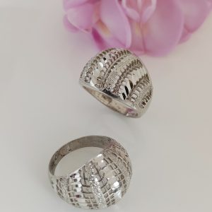 انگشتر زنانه نقره روس تراش کد 1015