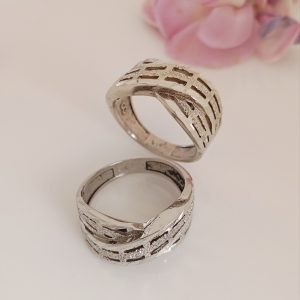 انگشتر زنانه نقره روس تراش کد 1005