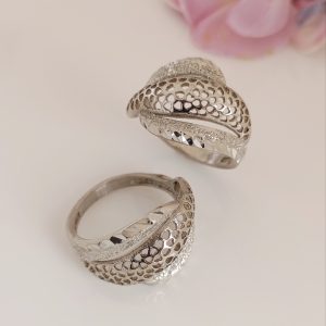 انگشتر زنانه نقره روس تراش کد 1002