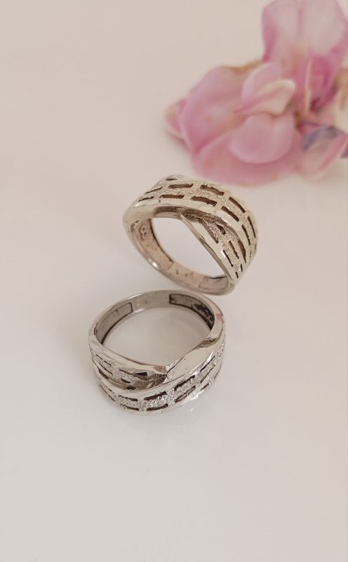 خرید انگشتر زنانه نقره روس تراش کد 1005 