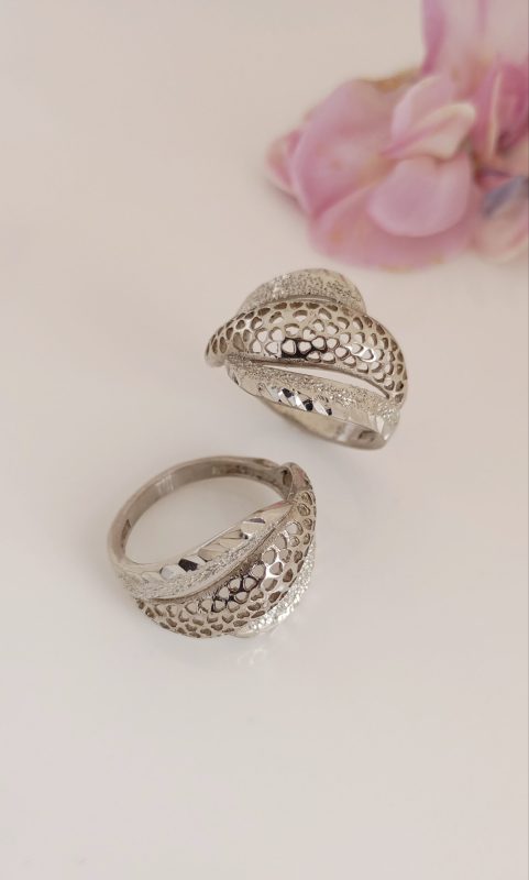 خرید انگشتر زنانه نقره روس تراش کد 1002 