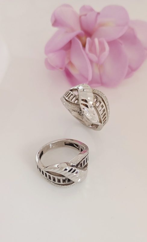 انگشتر عمده زنانه نقره روس تراش کد 1020