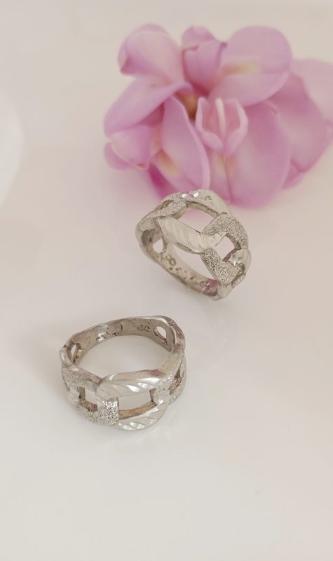 خرید انگشتر زنانه نقره روس تراش کد 1019