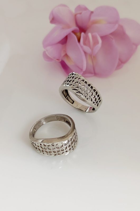 خرید انگشتر زنانه نقره روس تراش کد 1014