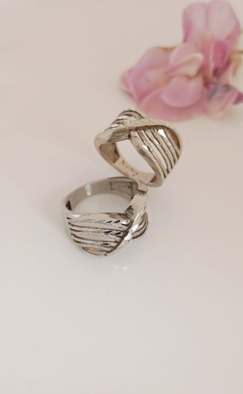 خرید انگشتر زنانه نقره روس تراش کد 1008