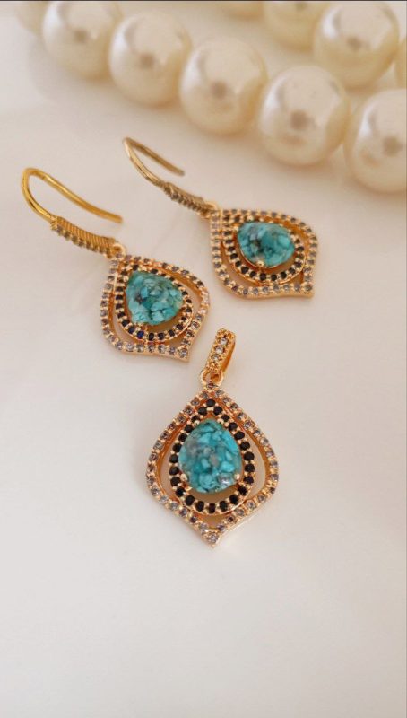 نیم ست عمده طلاروس فیروزه نیشابور 2013