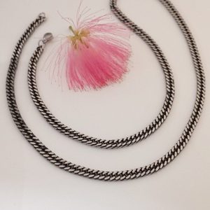 زنجیر استیل کارتیر سیاه قلم درشت ZS 8009