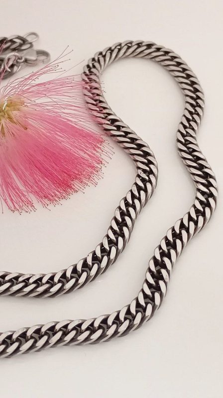 خرید زنجیر استیل کارتیر سیاه قلم درشت