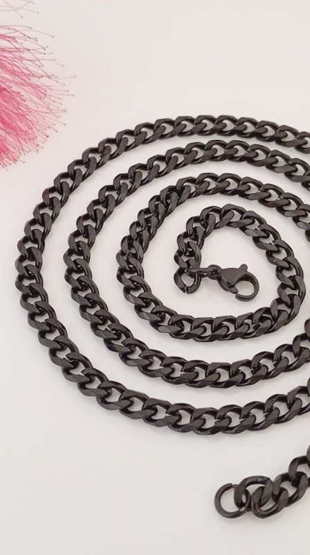 خرید زنجیر استیل مشکی ZS 8010