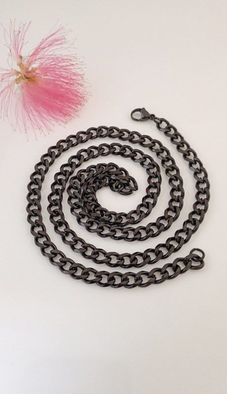 زنجیر عمده استیل مشکی متوسط ZS 8011