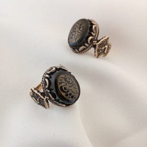 انگشتر عقیق طلاروس مردانه AT 7003