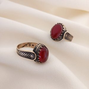 انگشتر طرح ترک طلاروس مردانه AT 7009